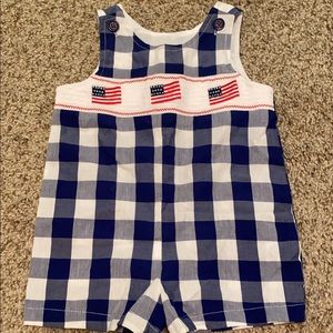 American flag smocked John John